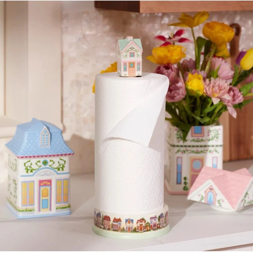 Lenox Spice Village Paper Towel Holder - NEW w/ Original Box